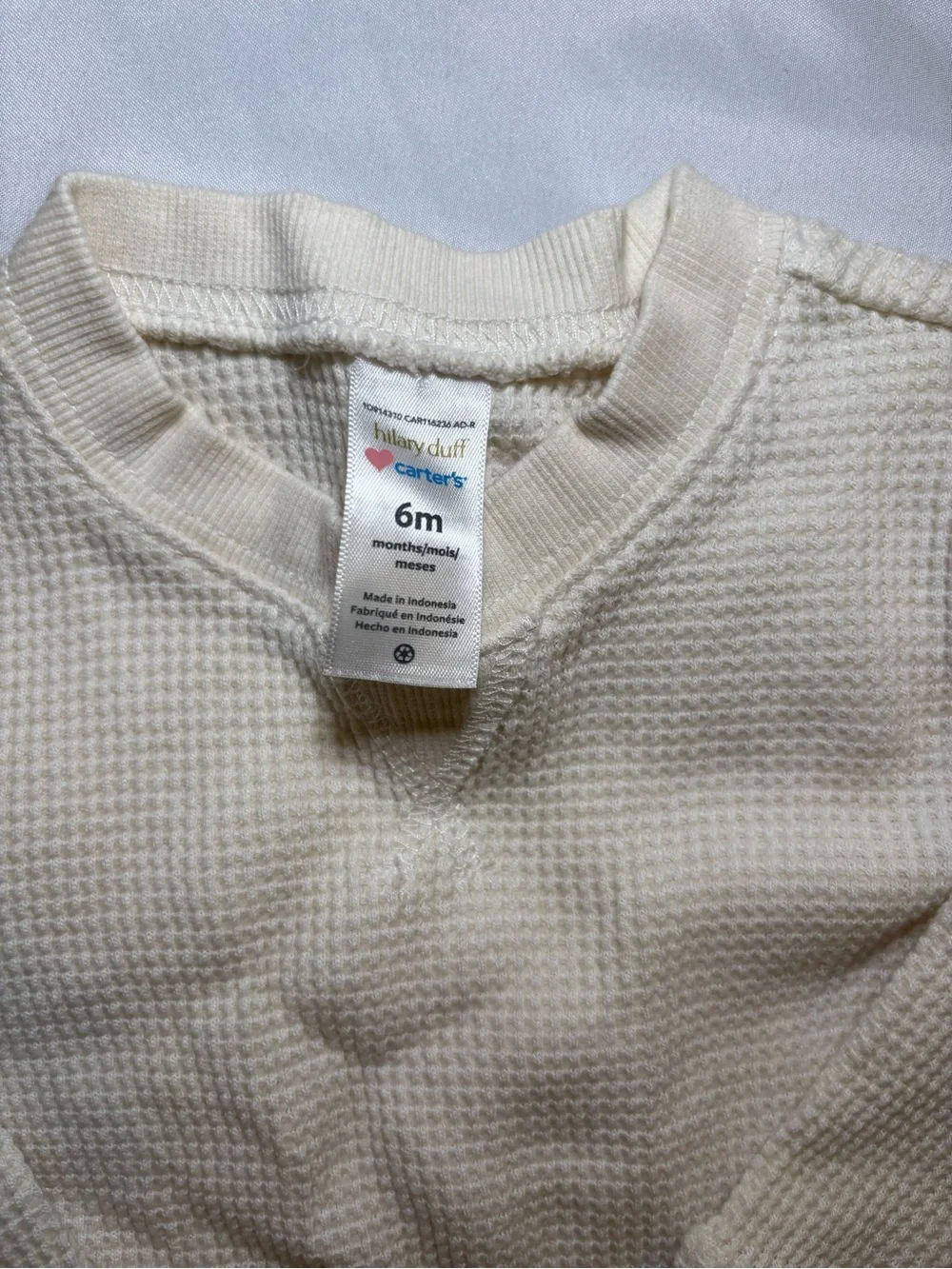 Carter's Baby Girls Hilary Duff 2-Piece Thermal Outfit Set (6 Months)